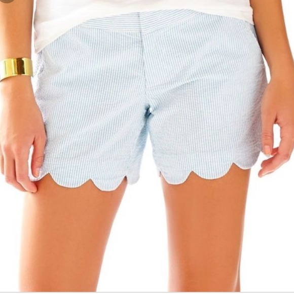 Lilly Pulitzer Pants - NWOT Lilly Pulitzer Scallop Buttercup Shorts Sz 0